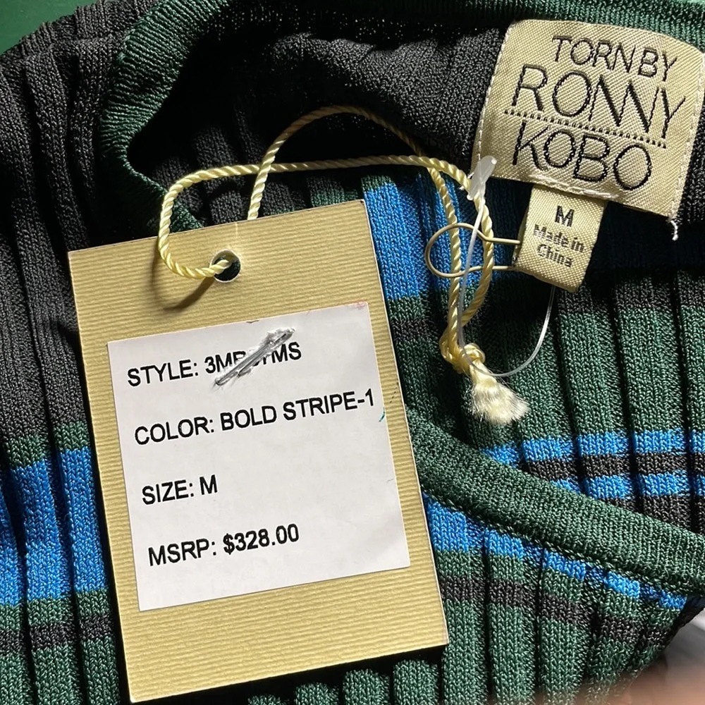 Striped Ribbed Knit Top - Picture 7 of 8